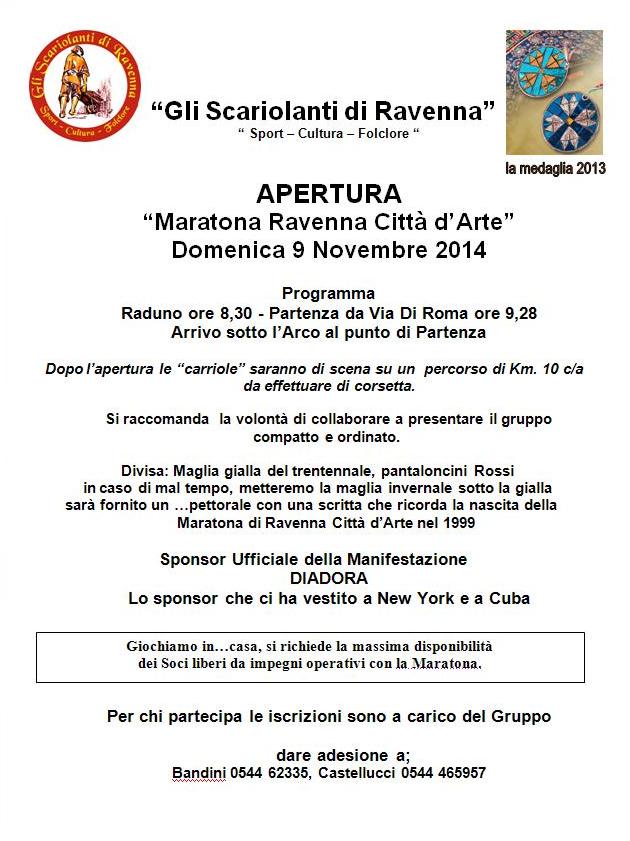 O 16^ Maratona Ravenna Città d'Arte